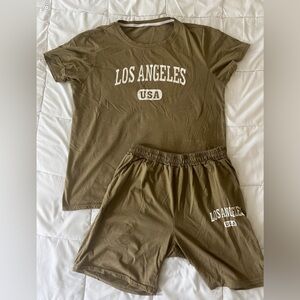 2pc shorts and shirt set-medium